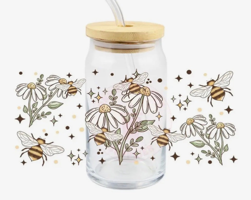 Bee Glass Cup