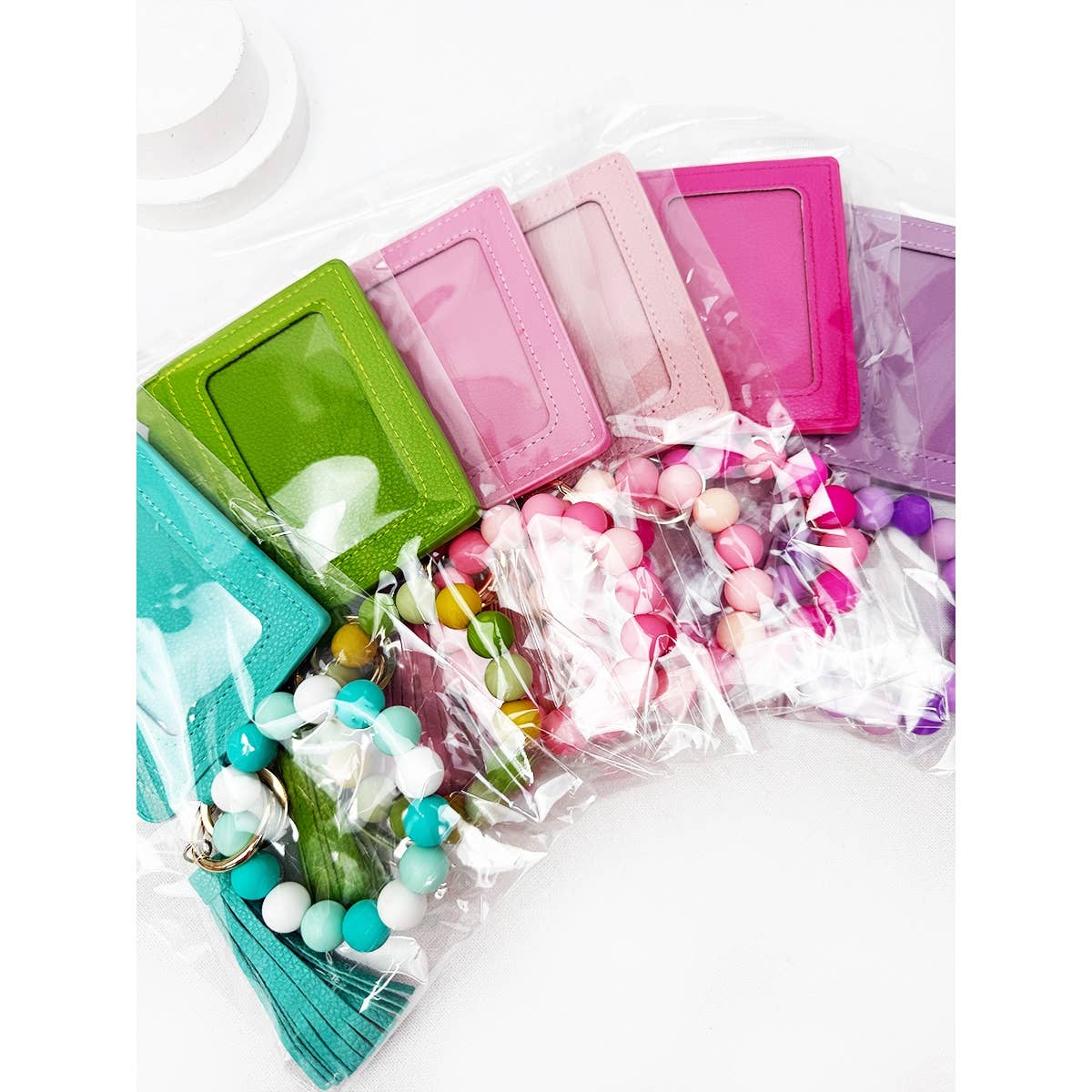 Colorful Palette Wallet Keychain Wristlet
