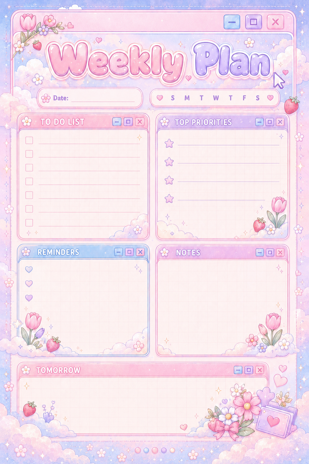 Note Pad-Tulip Strawberries