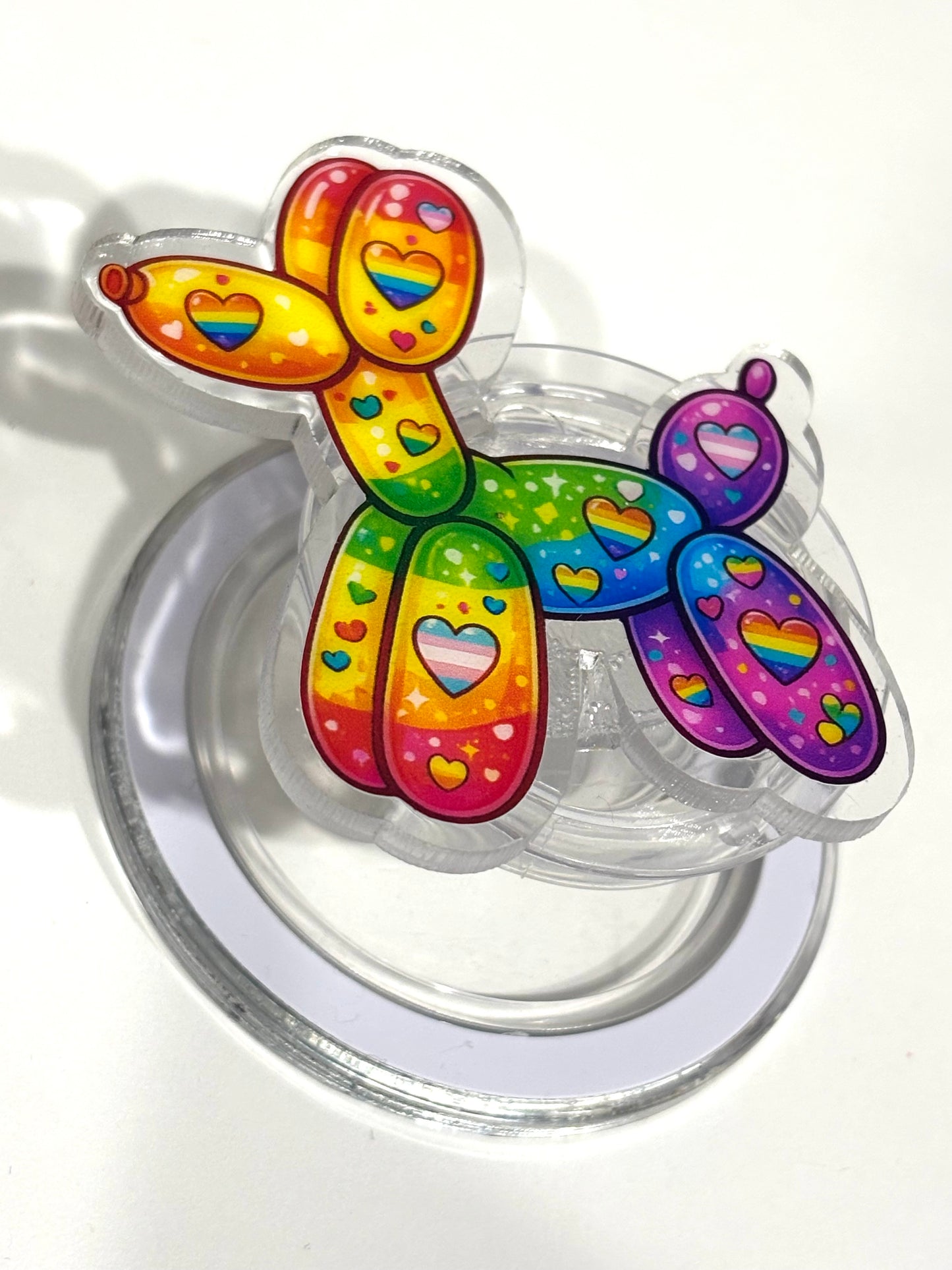 Kindle/Phone Holder -Pride Balloon Dog