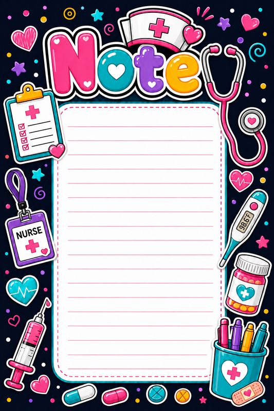 Note Pad-Medical Dark