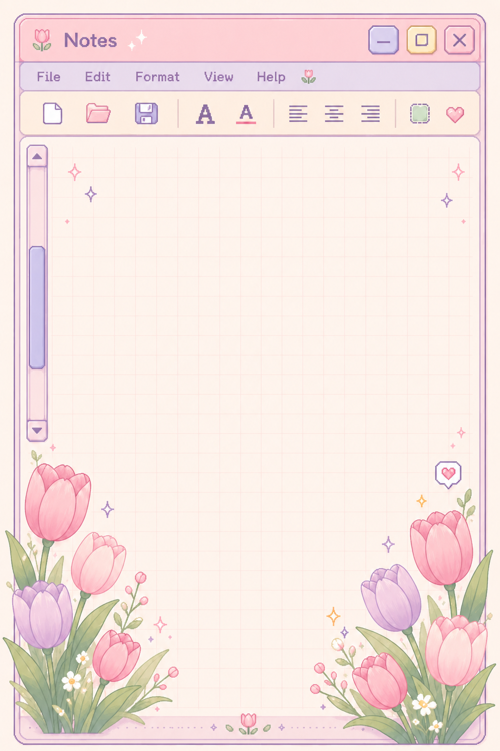 Note Pad-Tulip Window