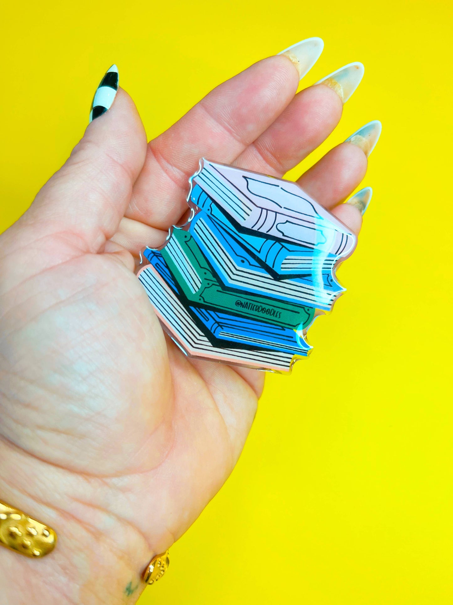 Stacks on Stacks Book Phone Grip β Cute Book Lover