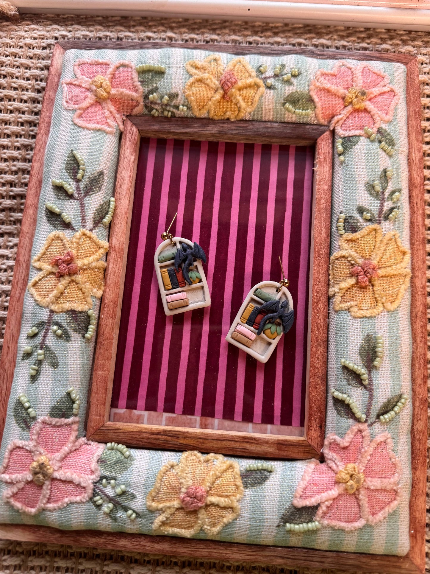 Dragon Bookshelfs | Polymer Clay Earrings