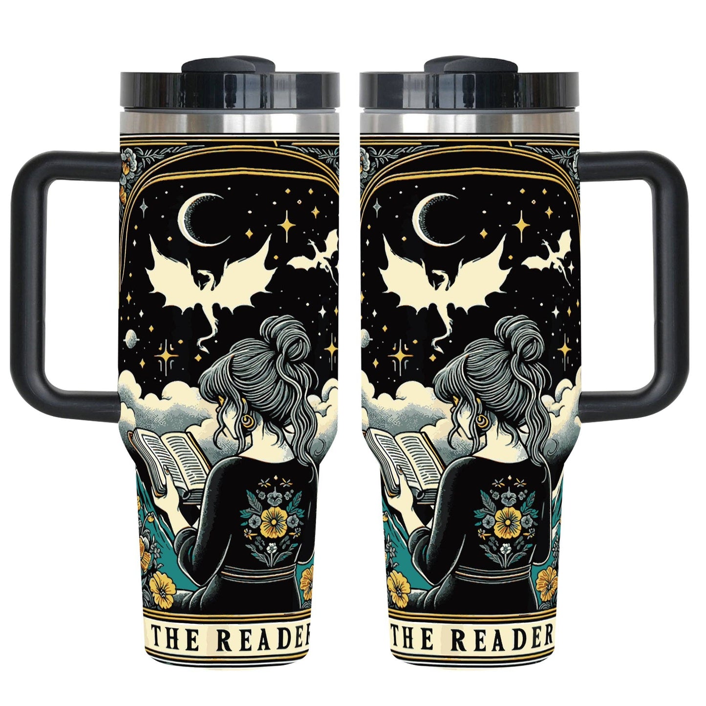 The Reader 40 oz Insulated Handle Tumbler