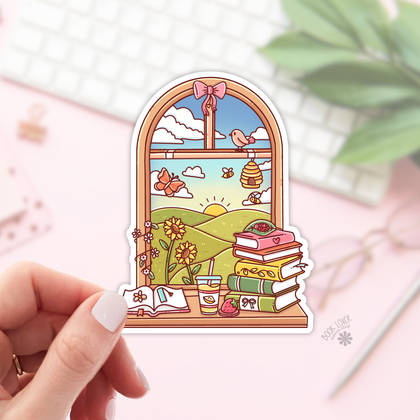 Bookish Summer Window Stickers / Bookish Stickers