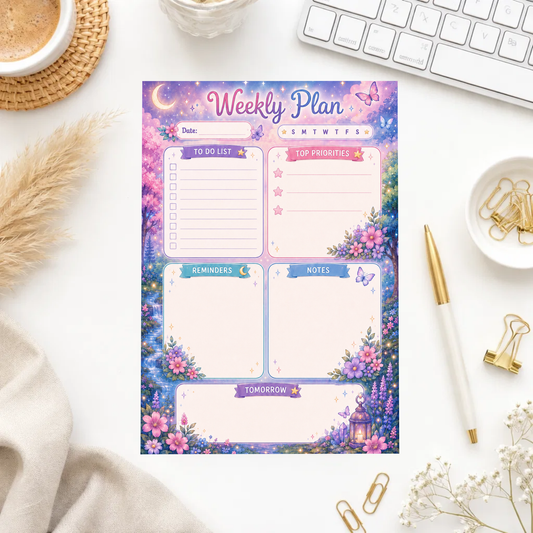 Note Pad-Whimsical Planner ￼