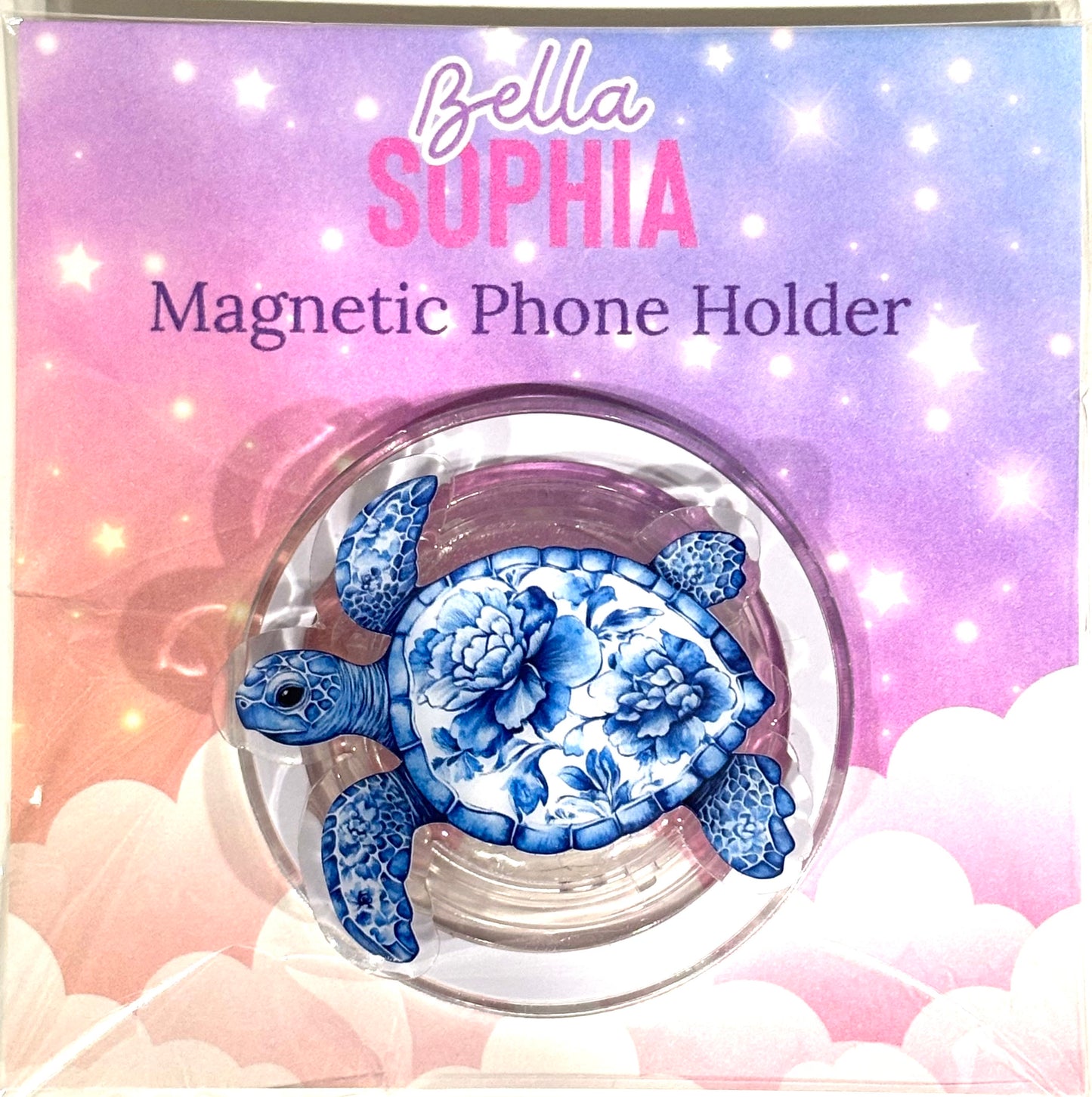 Kindle/Phone Holder -Floral Sea Turtle