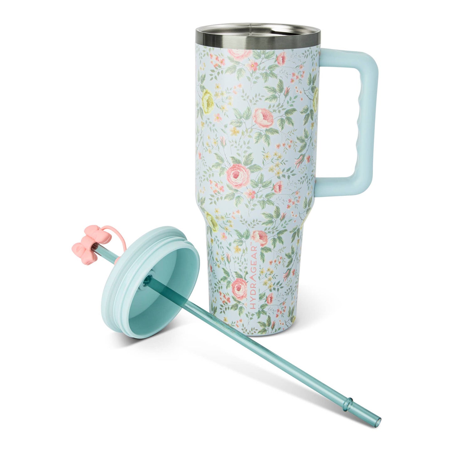 40oz Tumbler- Blue Botanical