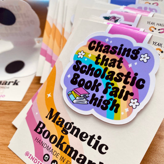 Berry Bookish Magnetic Bookmark 
