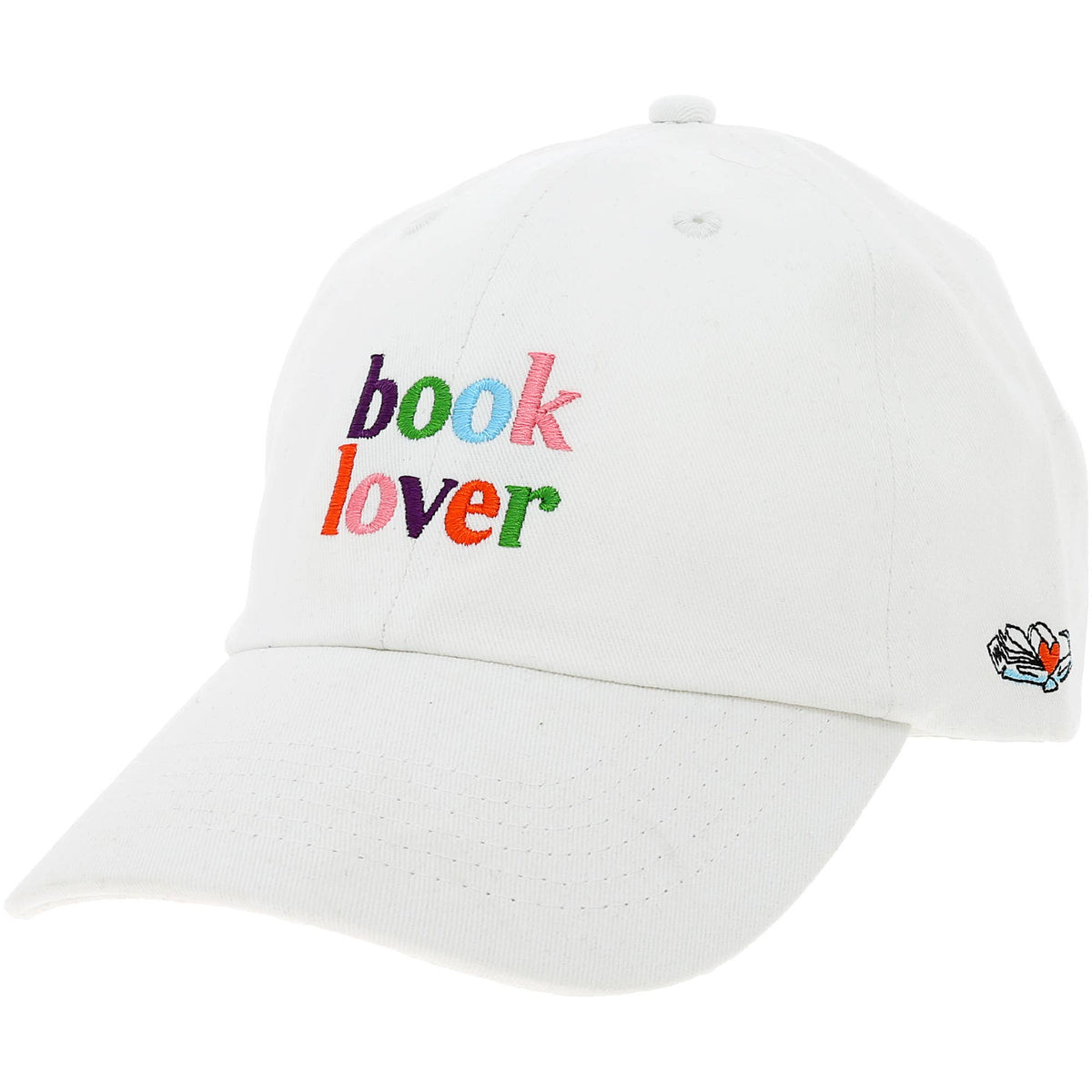 Book Lover - White Adjustable Hat