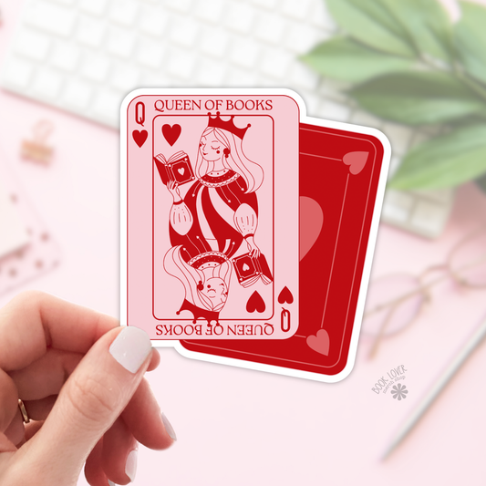 Queen Of Books Stickers / Bookish Stickers / Book Lover Gift