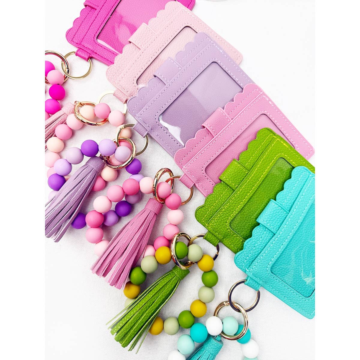 Colorful Palette Wallet Keychain Wristlet