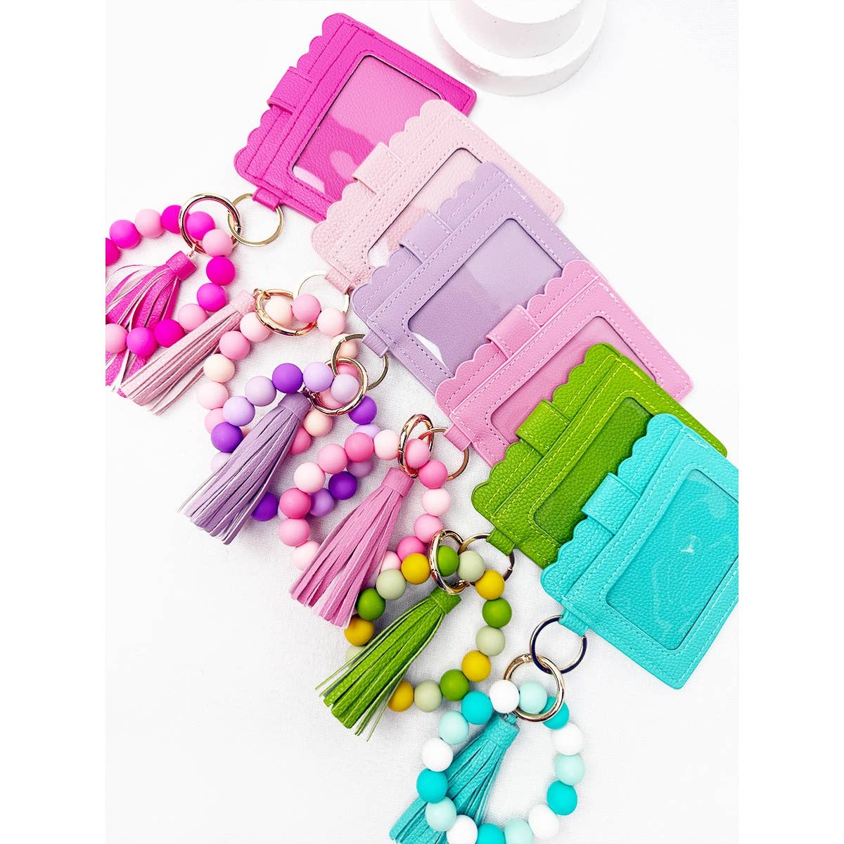 Colorful Palette Wallet Keychain Wristlet