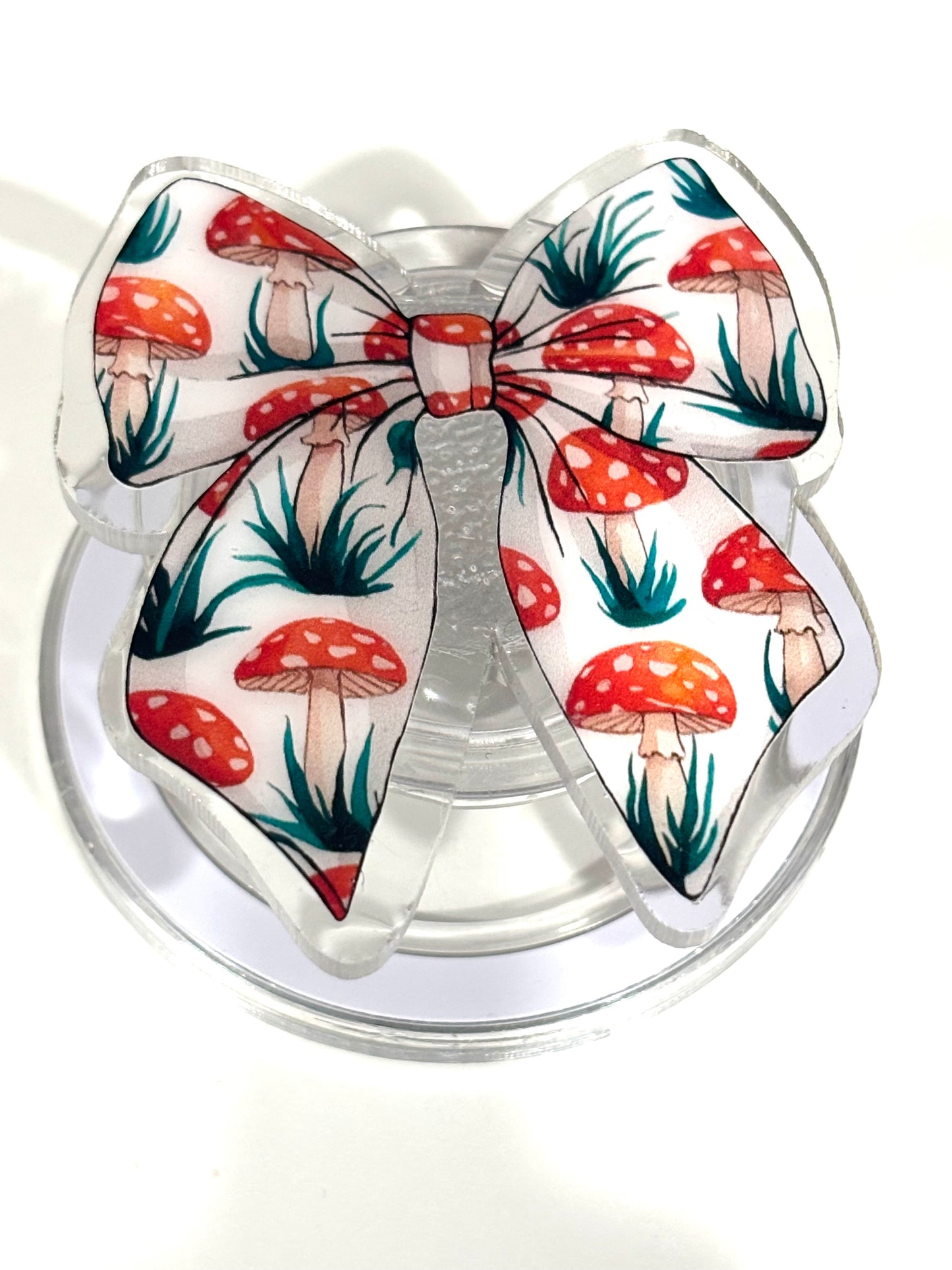 Kindle/Phone Holder -Mushroom Bow