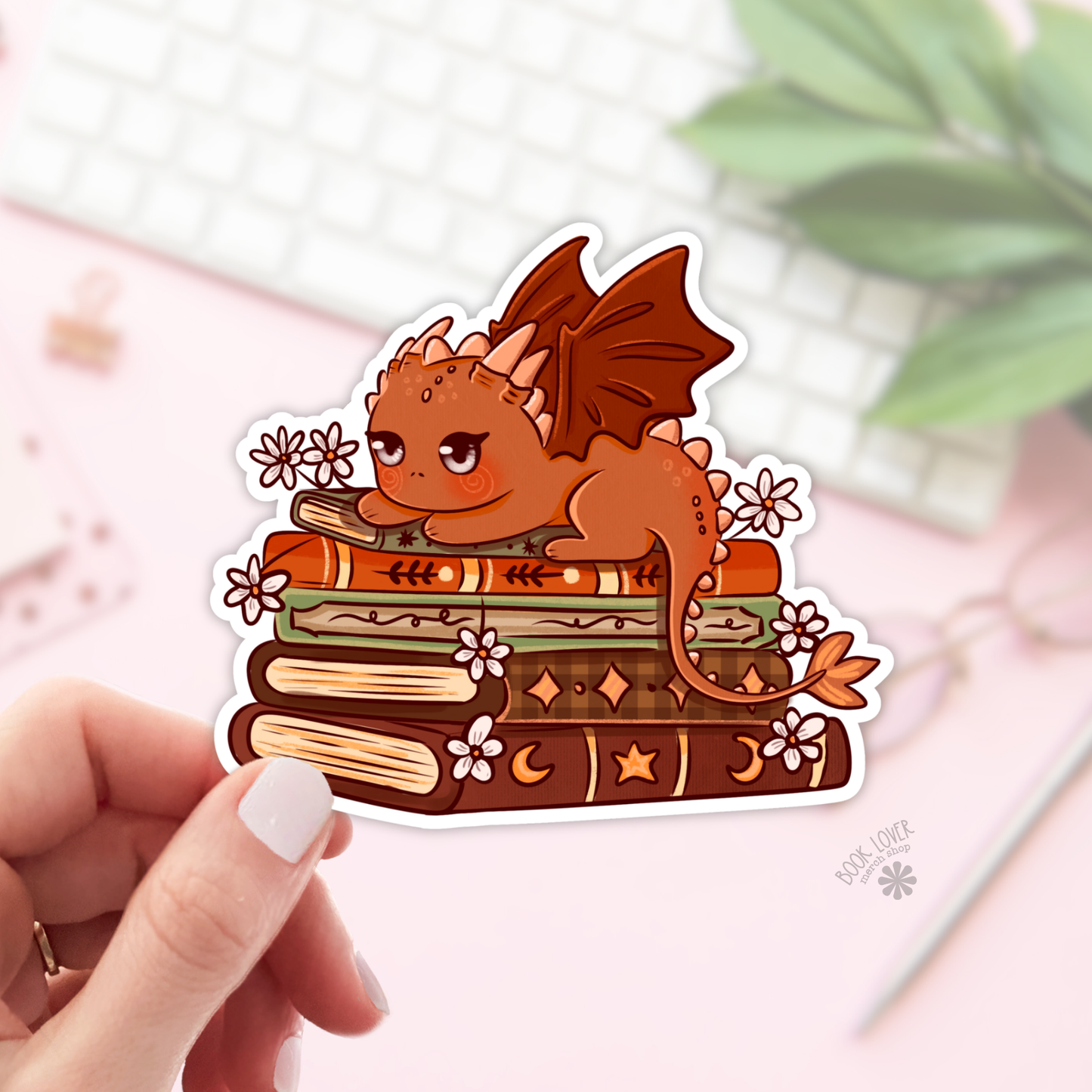 Dragon Books Stickers / Bookish Stickers / Book Lover Gift