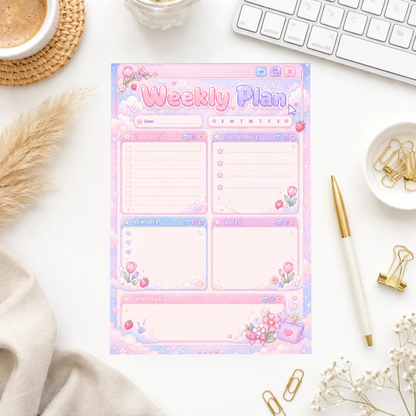 Note Pad-Tulip Strawberries