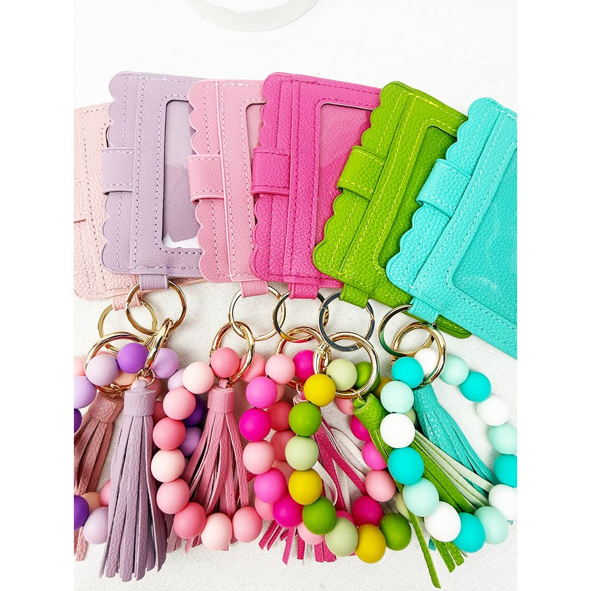 Colorful Palette Wallet Keychain Wristlet