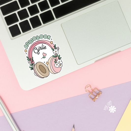 Audiobook Girlie Stickers / Bookish Stickers / Book Lover