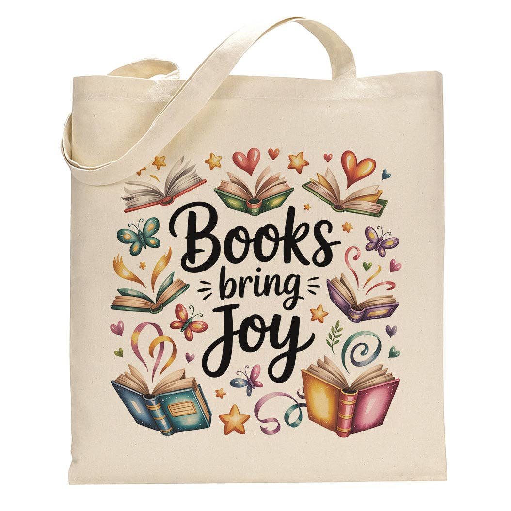 Books Bring Joy Canvas Tote Bag
