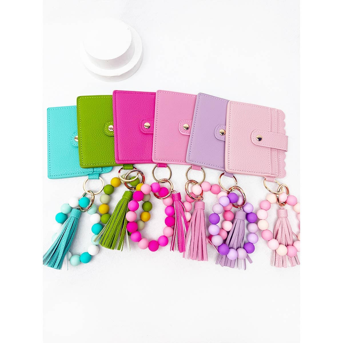 Colorful Palette Wallet Keychain Wristlet