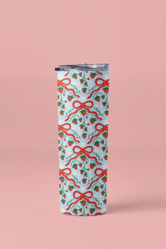 Bows & Strawberries Tumbler