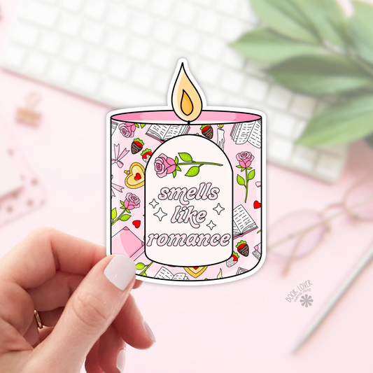 Smells Like Romance Candle Stickers / Bookish Stickers
