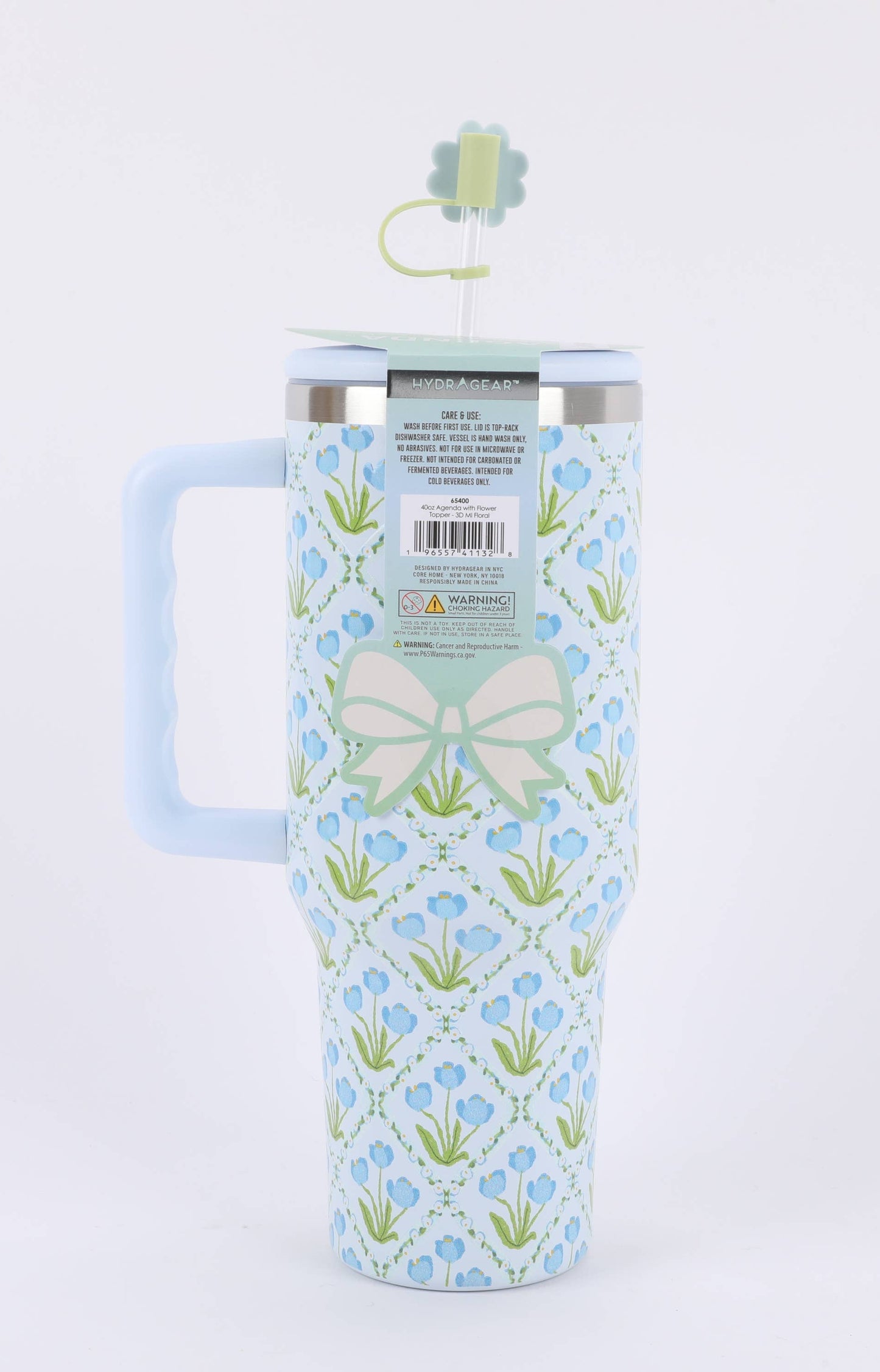 40oz Tumbler with Flower Topper