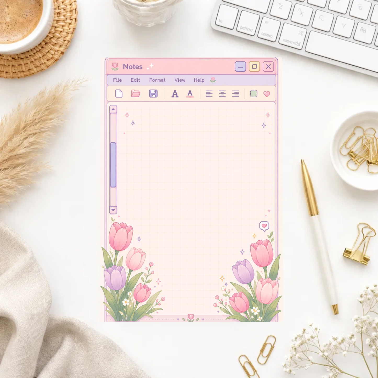 Note Pad-Tulip Window
