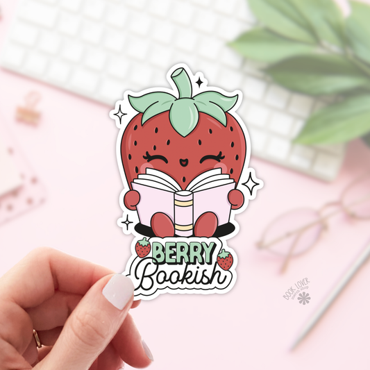 Berry Bookish Strawberry Stickers / Bookish Stickers / Book