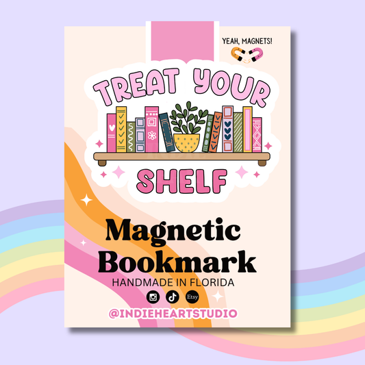 Treat Your Shelf | Magnetic Bookmark