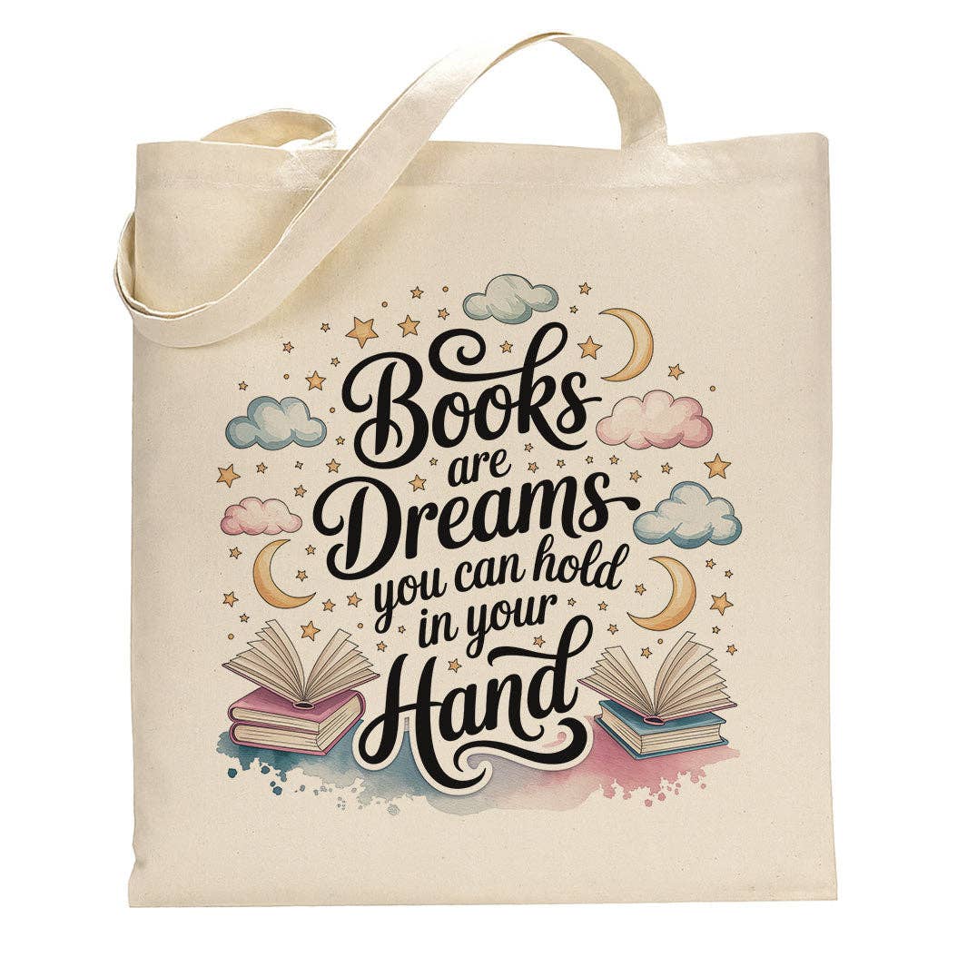 Books Are Dreams Canvas Tote Bag