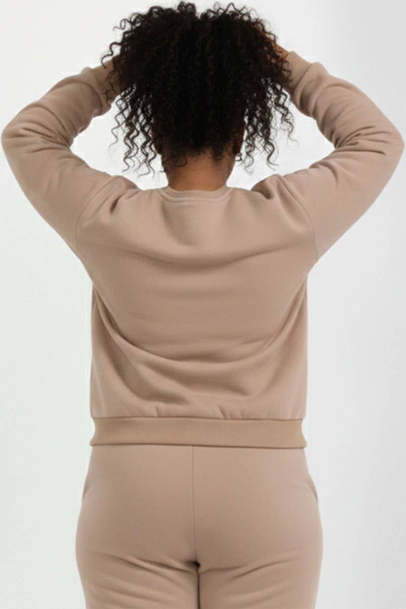 Plus Size Classic Poly Fleece Crewneck Pullover