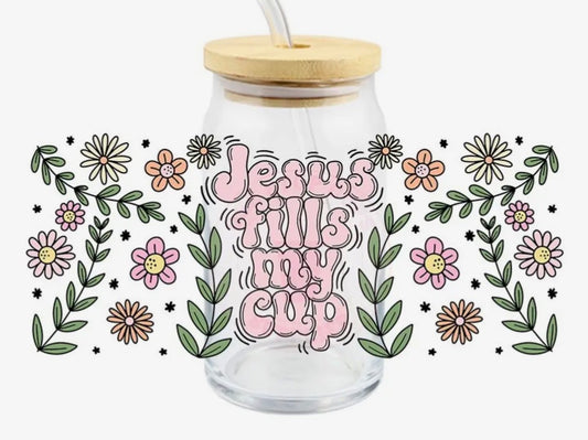Jesus Glass Cup