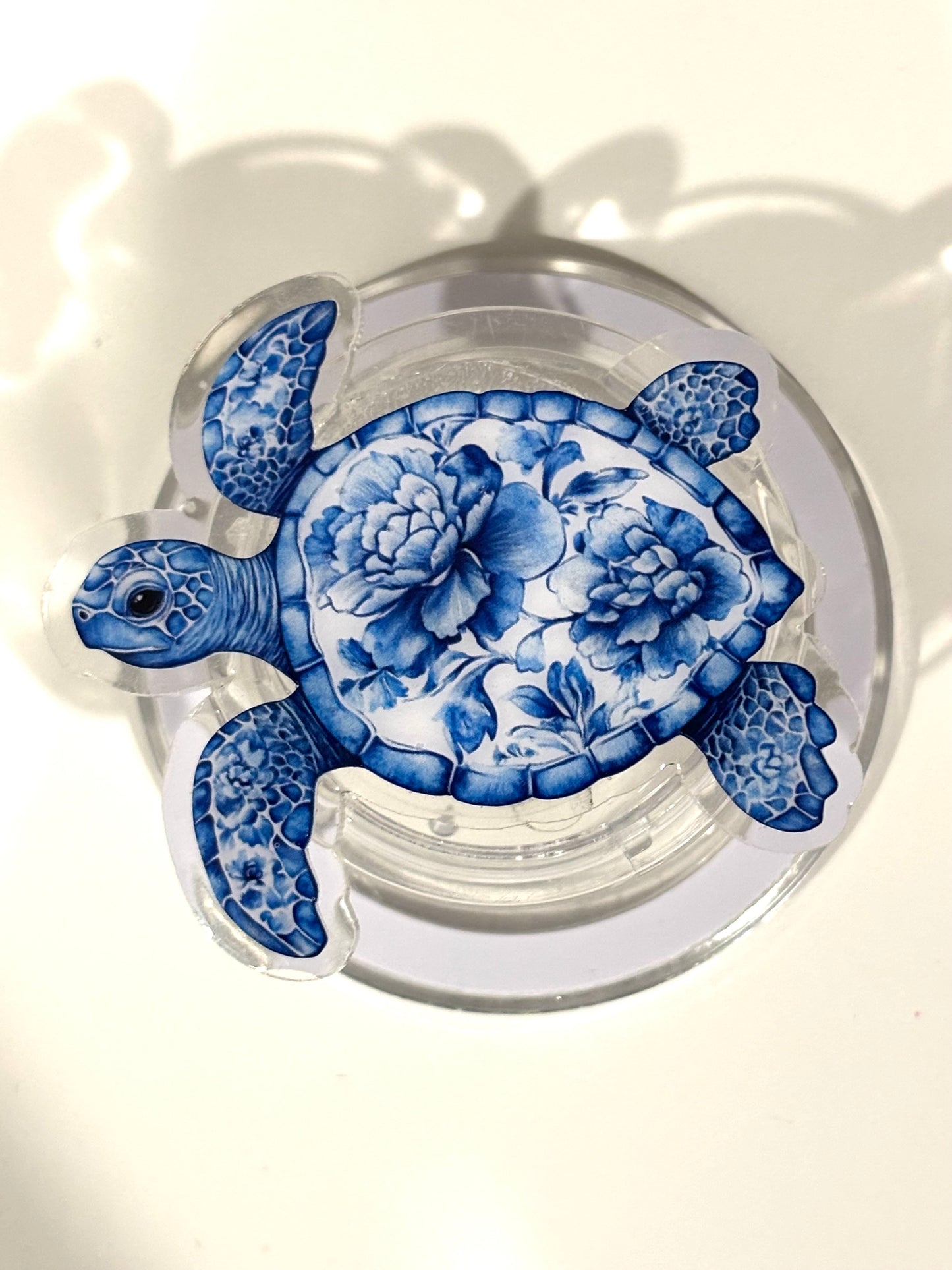 Kindle/Phone Holder -Floral Sea Turtle