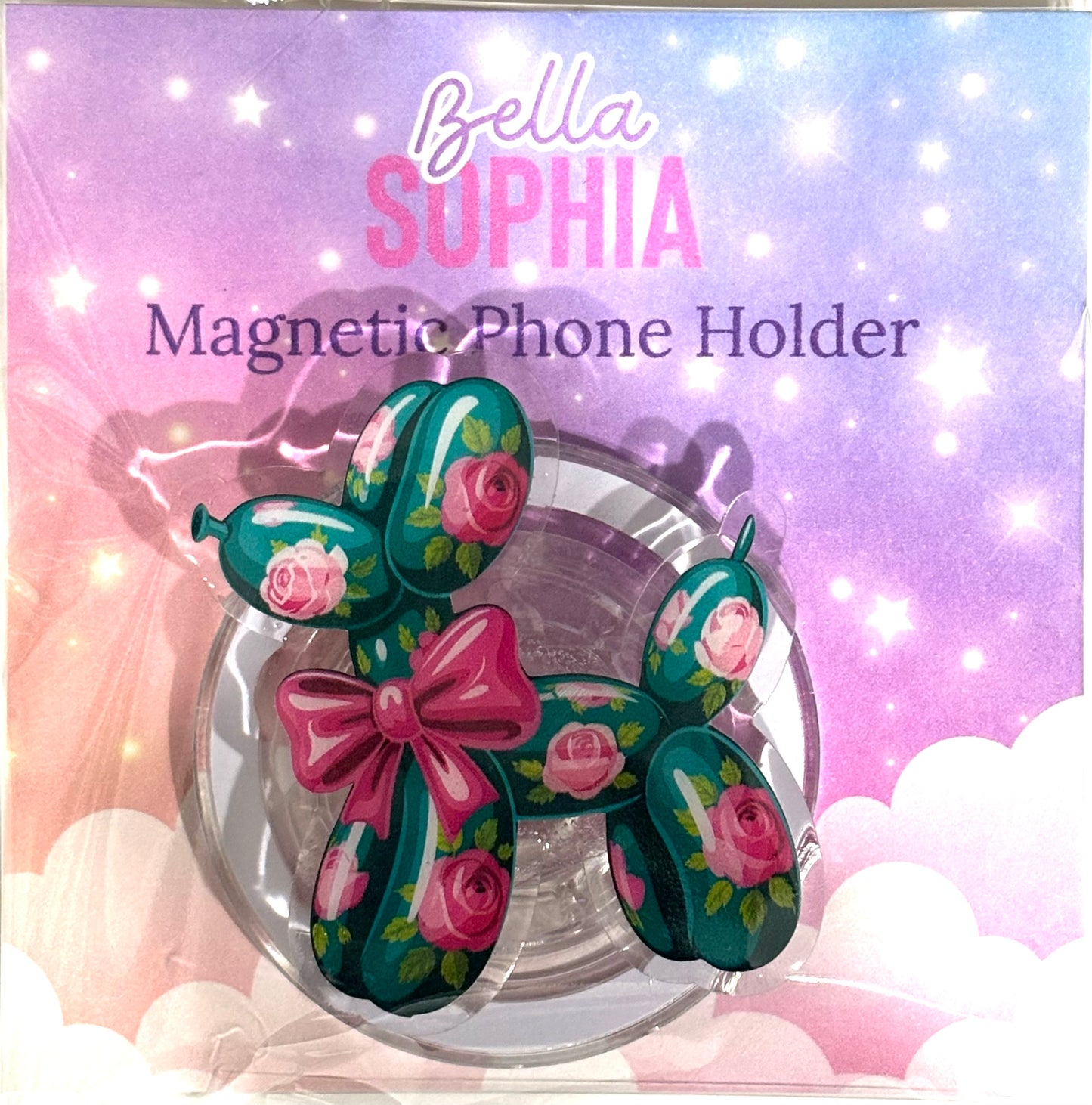 Kindle/Phone Holder -Rose Balloon Dog￼