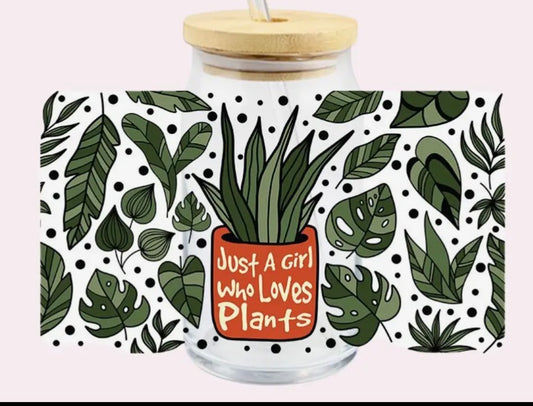 Plants Glass Cup