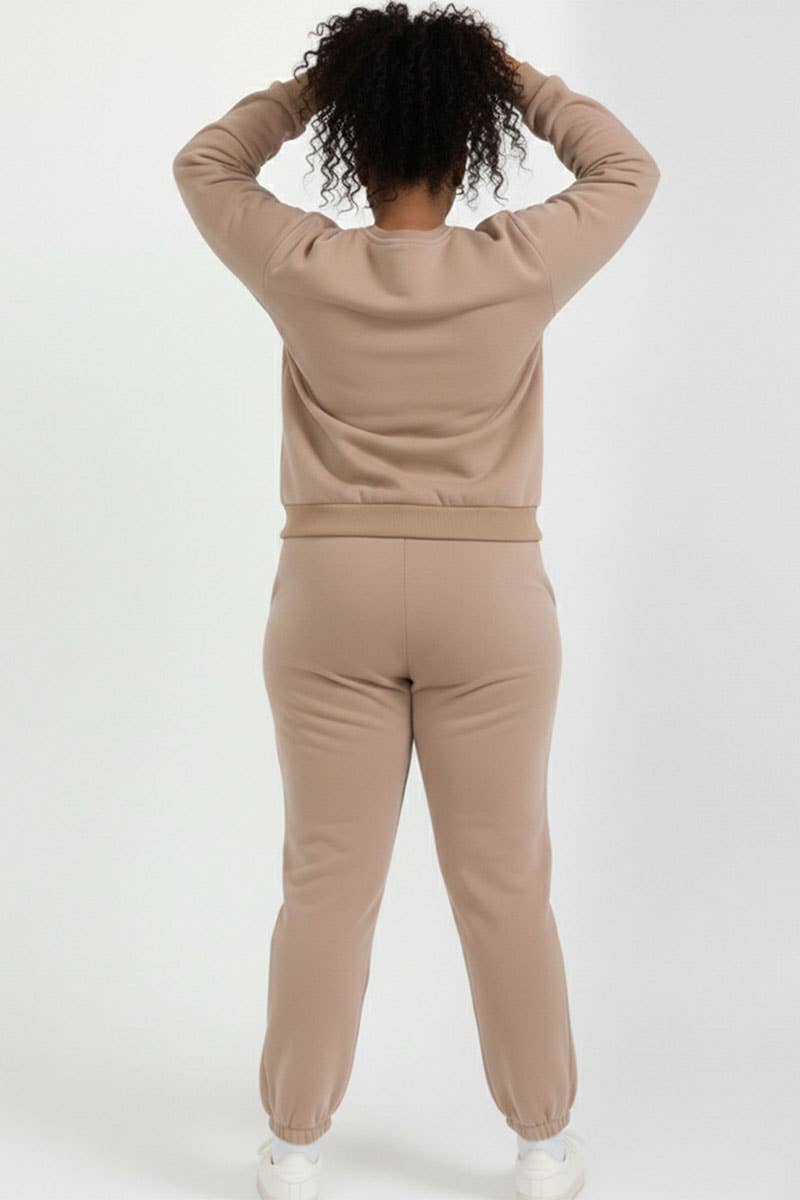 Plus Size Classic Poly Fleece Crewneck Pullover