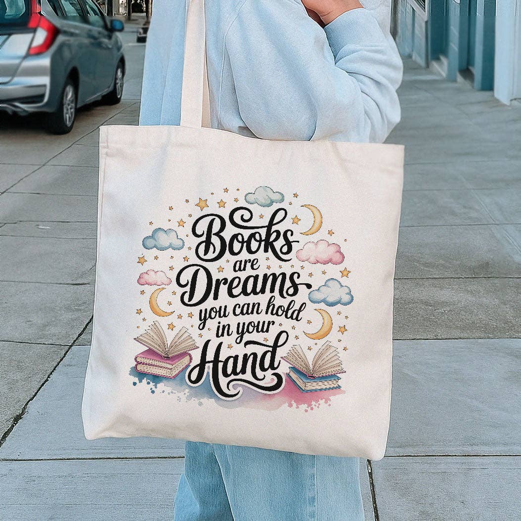 Books Are Dreams Canvas Tote Bag