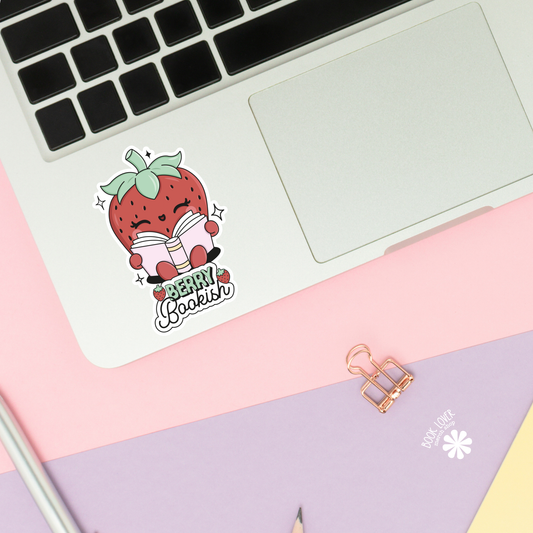 Berry Bookish Strawberry Stickers / Bookish Stickers / Book