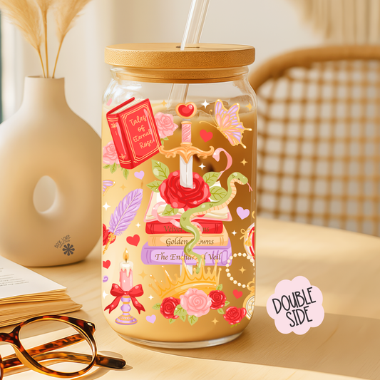 Romantasy Book Club 16 OZ Glass