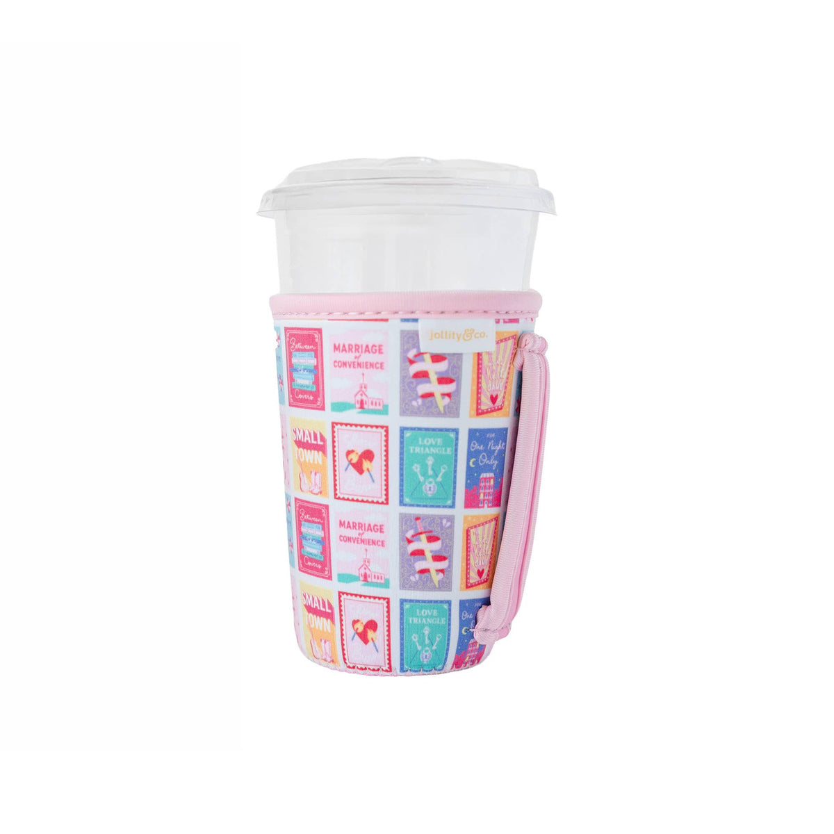Rom Com Book Themed Beverage Sleeve - 3 Style & SizeOptions