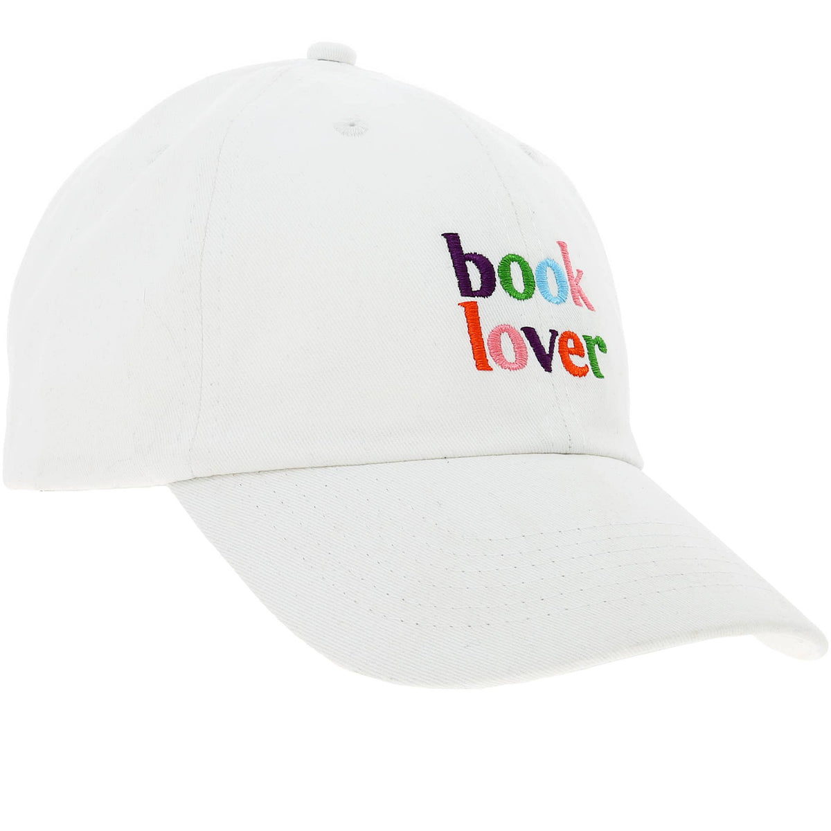 Book Lover - White Adjustable Hat