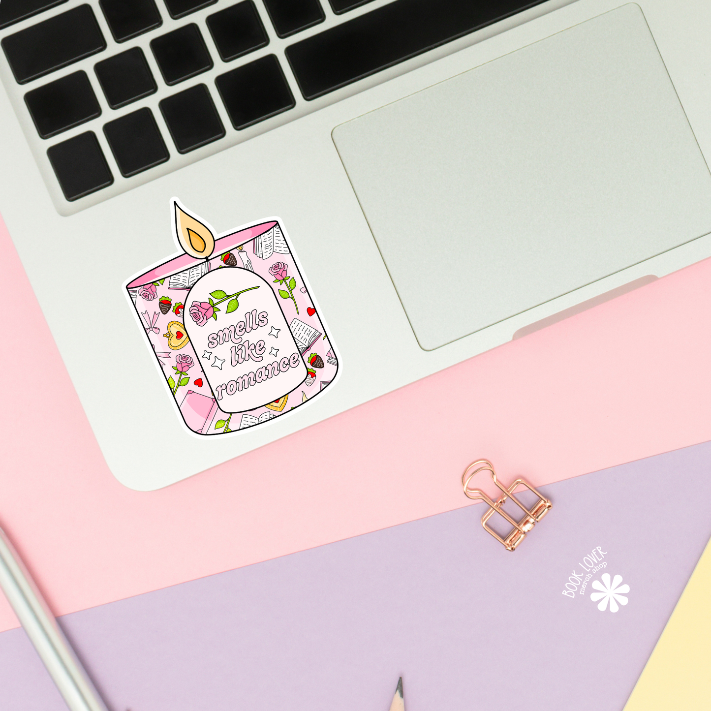 Smells Like Romance Candle Stickers / Bookish Stickers