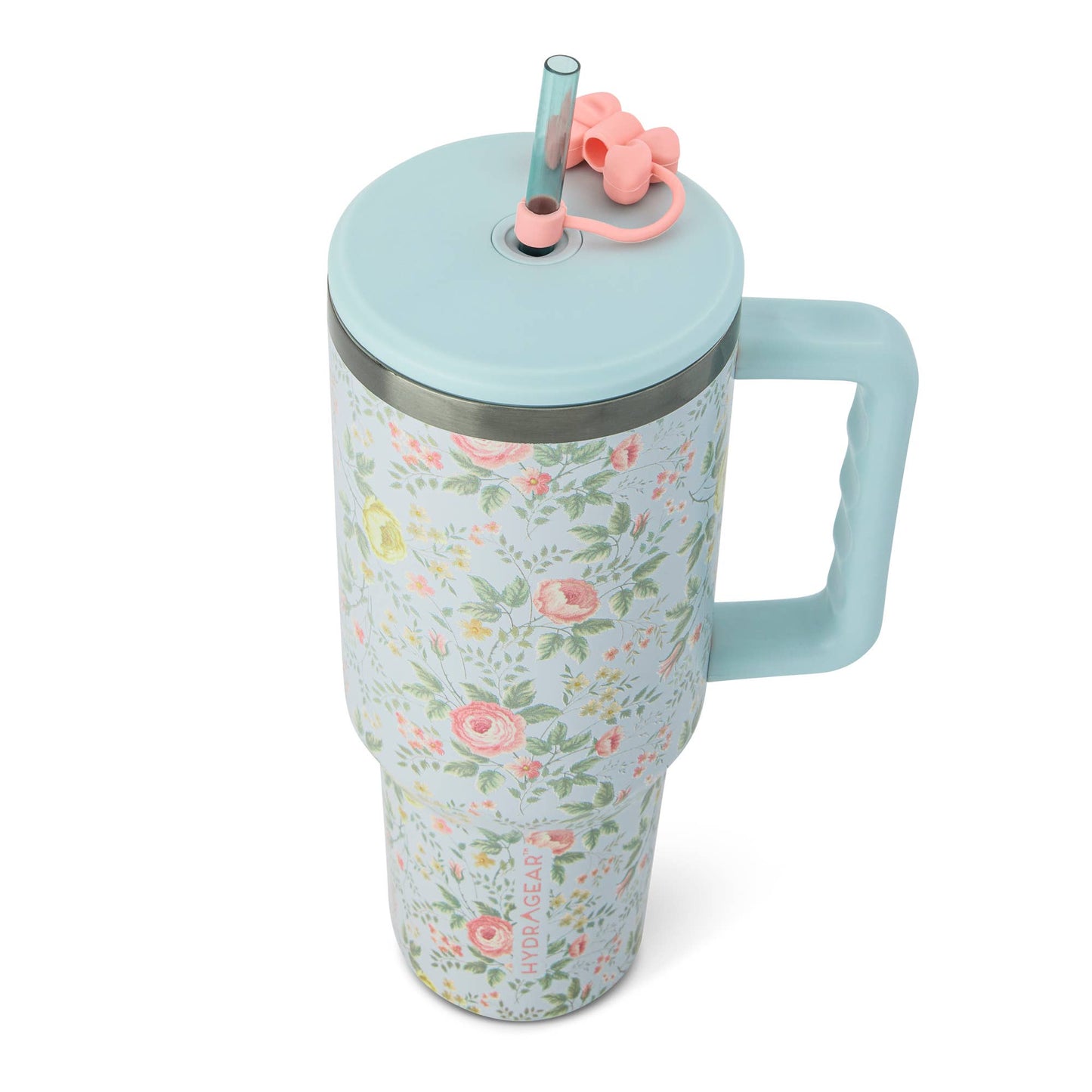 40oz Tumbler- Blue Botanical