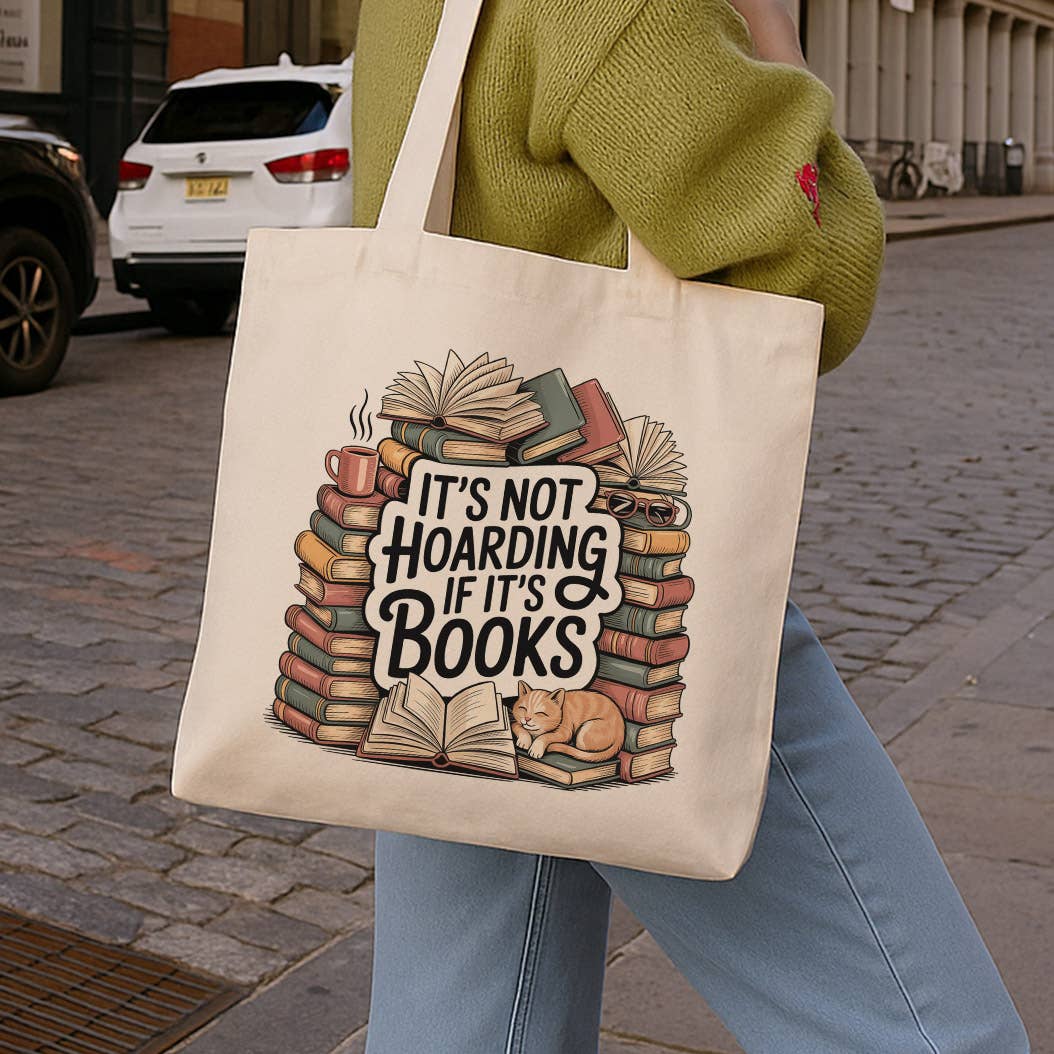 It's Not Hoarding If It's Books Canvas Tote Bag