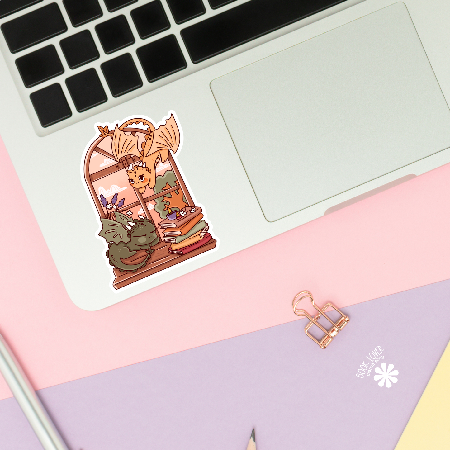 Bookish Dragon Window Stickers / Bookish Stickers