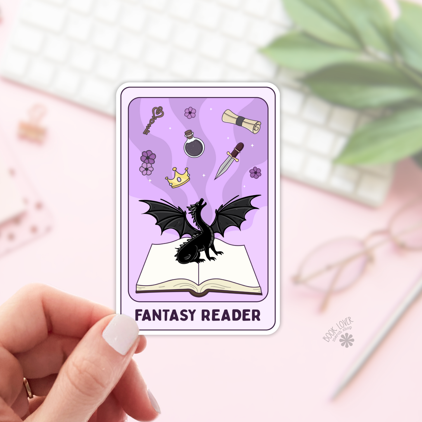 Fantasy Reader Stickers / Bookish Stickers / Book Lover Gift