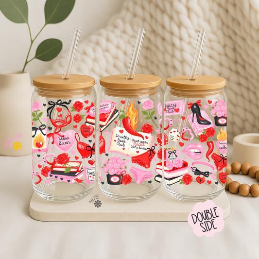 Smutty Book Club 16 OZ Glass Can