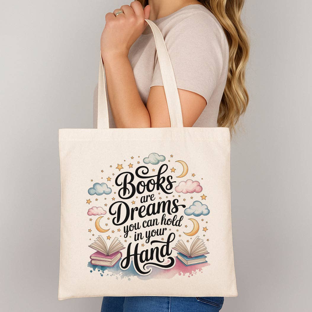 Books Are Dreams Canvas Tote Bag